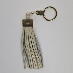 Kate Spade New York Silver Tassel Key Chain Fob